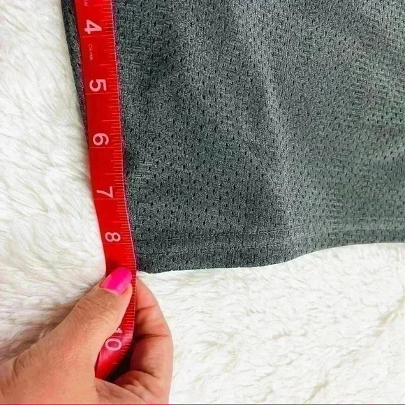 Champion Dark Gray Mesh Elastic Drawstring Waist Basketball Athletic Shorts - Picture 15 of 15